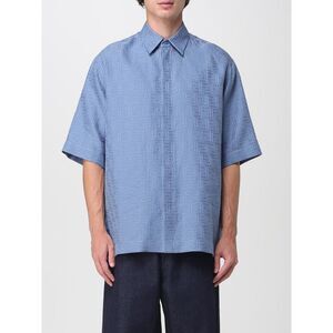 Fendi Shirt Men Gnawed Blue